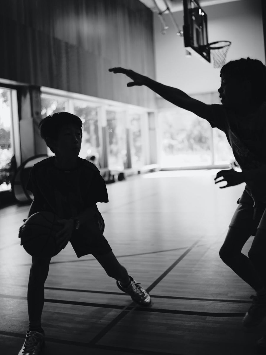 Young player working on a crossover move